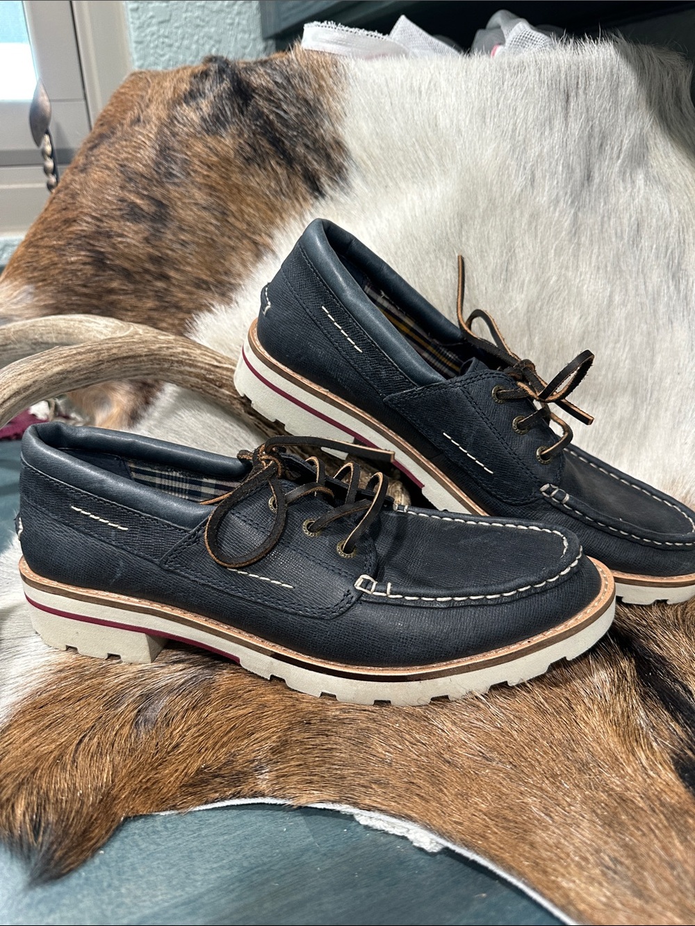Sperry Topsiders leather loafers Sz 9.5